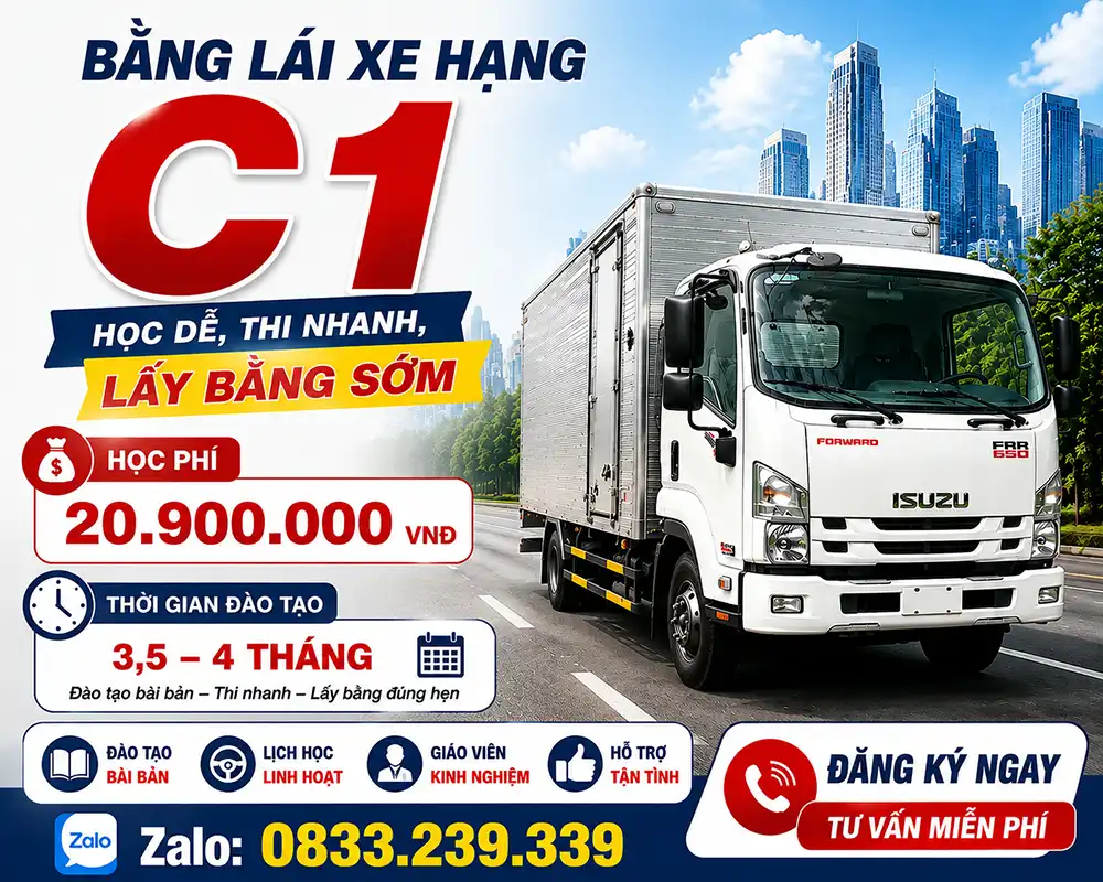 Học Bằng Lái Xe Ô Tô Hạng C1 1 Học Bằng Lái Xe Hạng C1 Thủ Đức