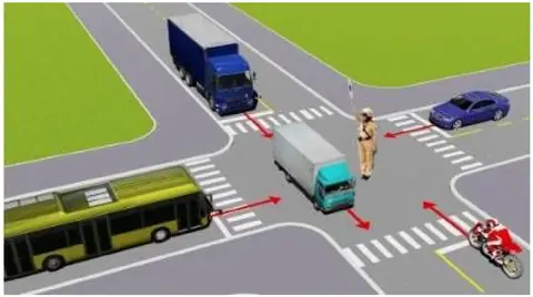 Bộ 600 Câu Hỏi Ôn Thi Lý Thuyết Giấy Phép Lái Xe Cơ Giới Đường Bộ Hình minh họa câu 528